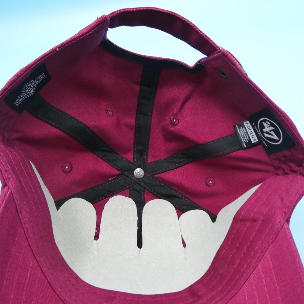 '47 Hat Womens One Size Clean Up Sacramento‎ River Cats Maroon Adjustable Cotton